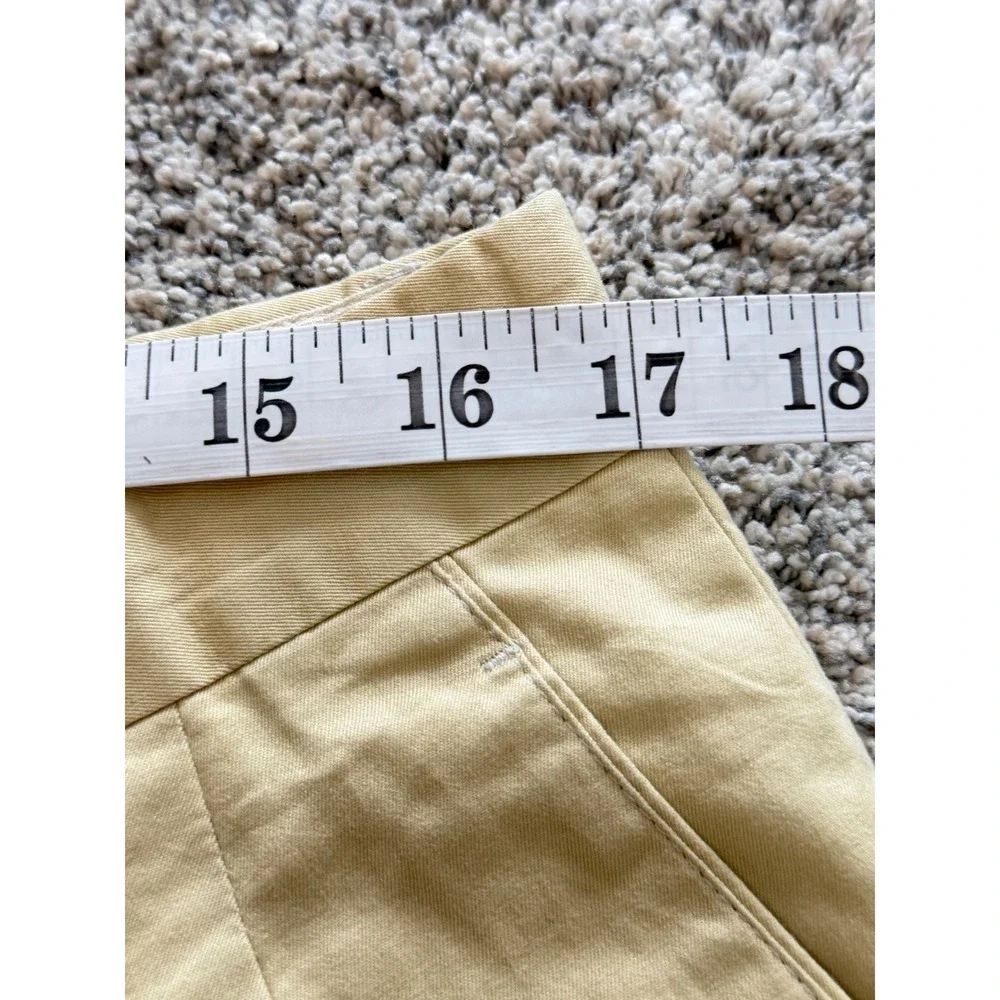 Neiman Marcus Mens 36 Pleated Cotton Trousers Tan Khaki Italy Dress Pants